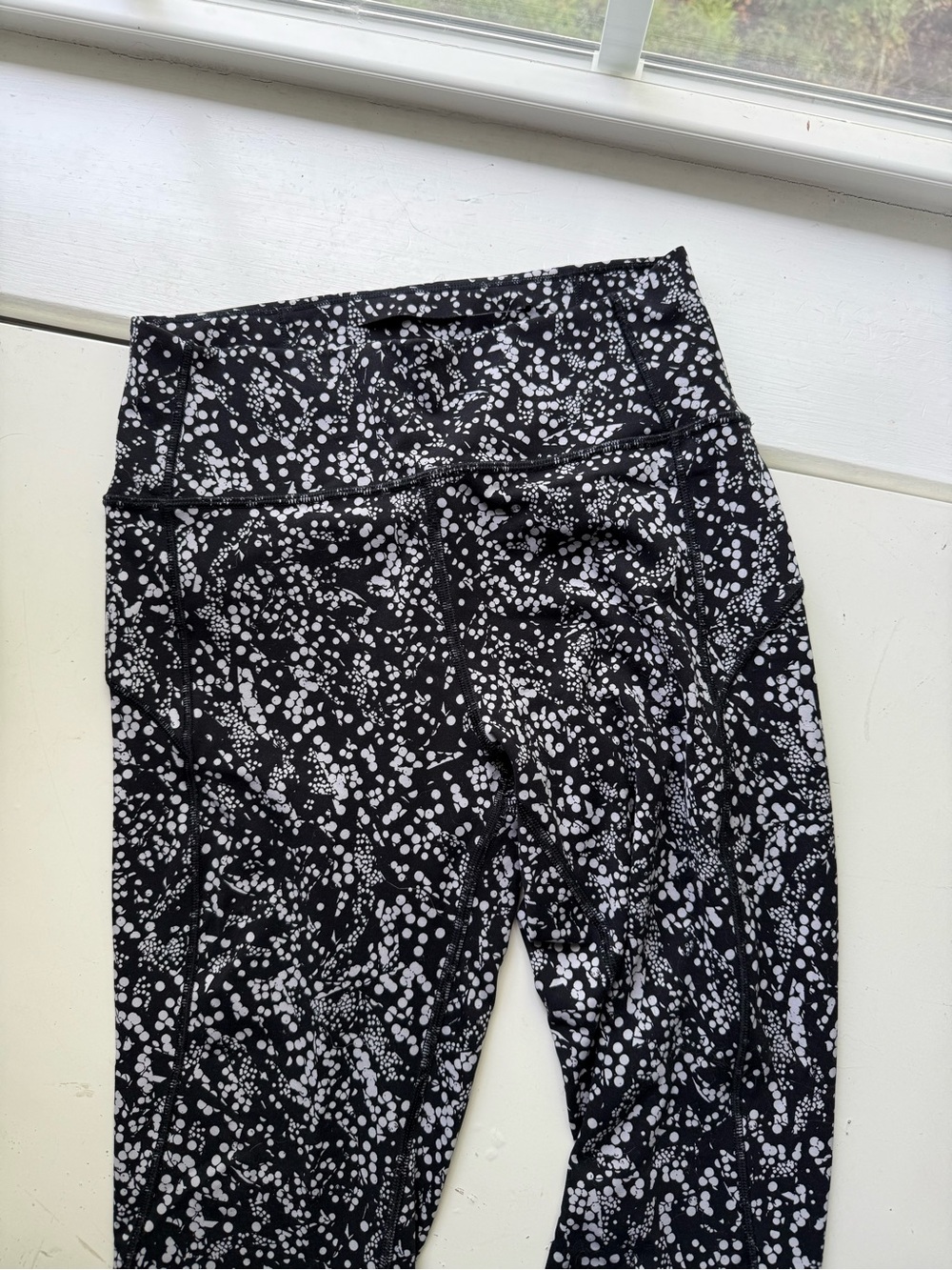 lululemon athletica Black and White Speckle High-Rise Leggings